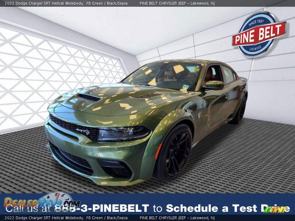 2022 Dodge Charger SRT Hellcat Widebody F8 Green / Black/Sepia Photo #1