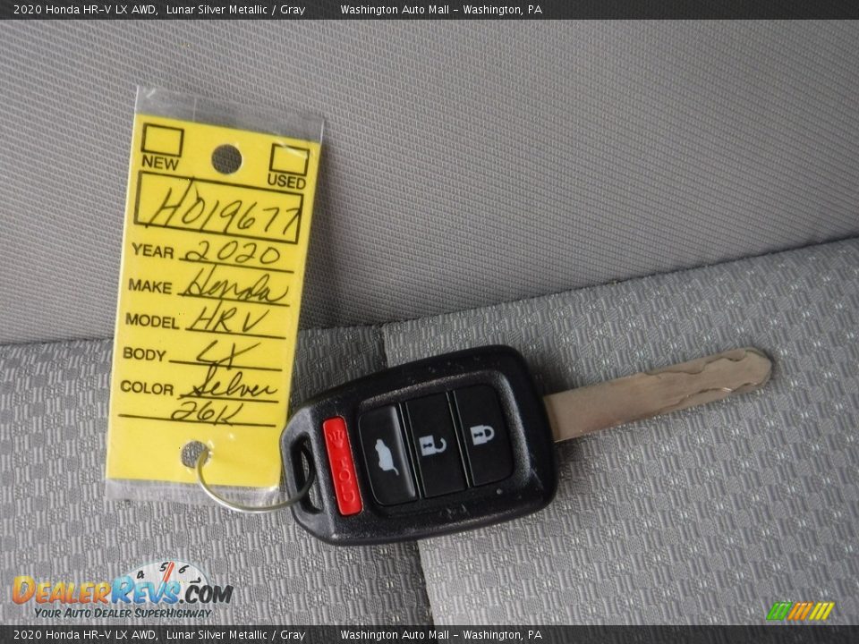 2020 Honda HR-V LX AWD Lunar Silver Metallic / Gray Photo #27