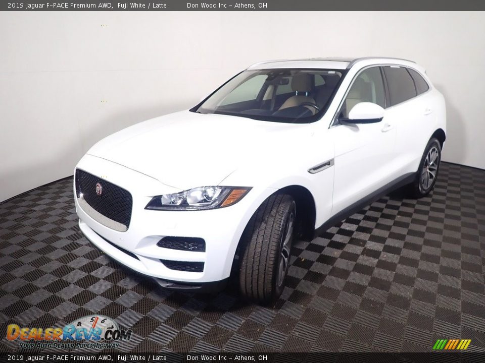 2019 Jaguar F-PACE Premium AWD Fuji White / Latte Photo #10