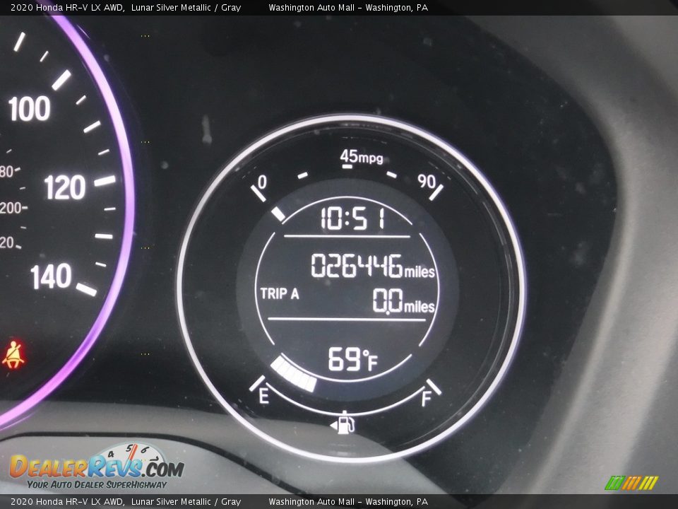 2020 Honda HR-V LX AWD Lunar Silver Metallic / Gray Photo #29