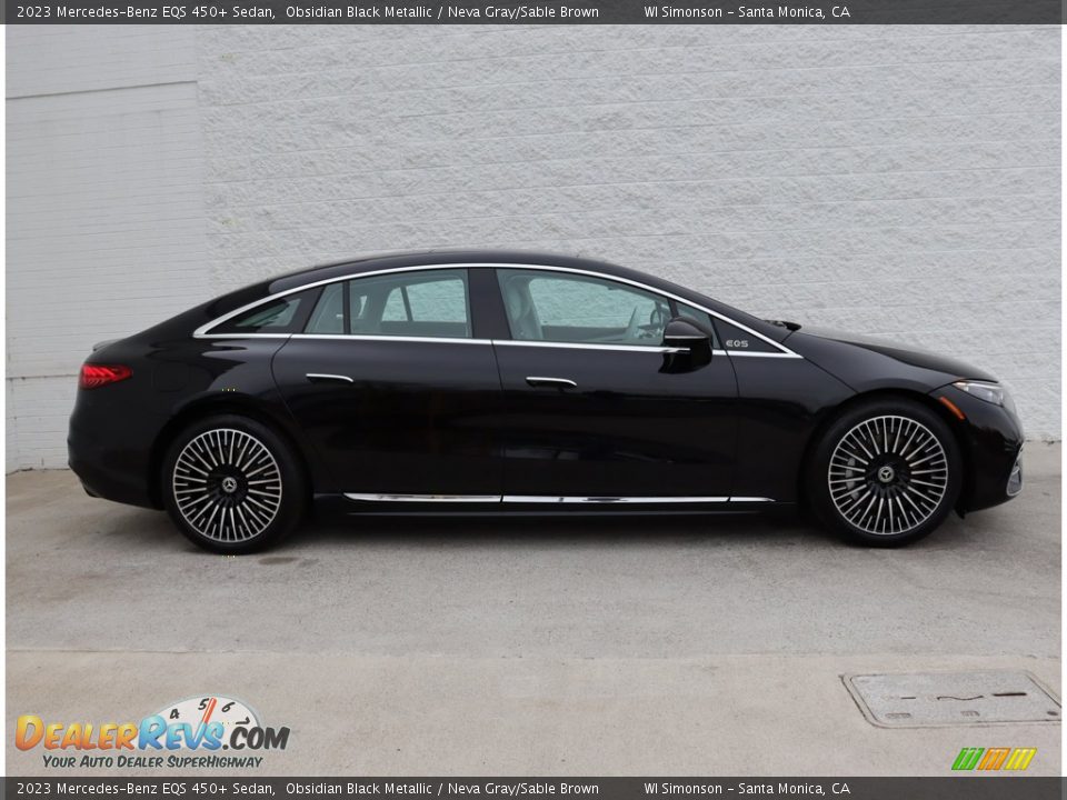 Obsidian Black Metallic 2023 Mercedes-Benz EQS 450+ Sedan Photo #4