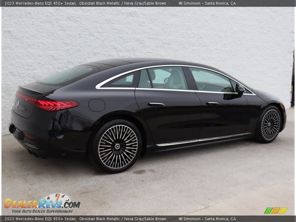 2023 Mercedes-Benz EQS 450+ Sedan Obsidian Black Metallic / Neva Gray/Sable Brown Photo #5