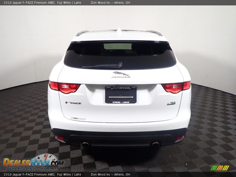 2019 Jaguar F-PACE Premium AWD Fuji White / Latte Photo #13