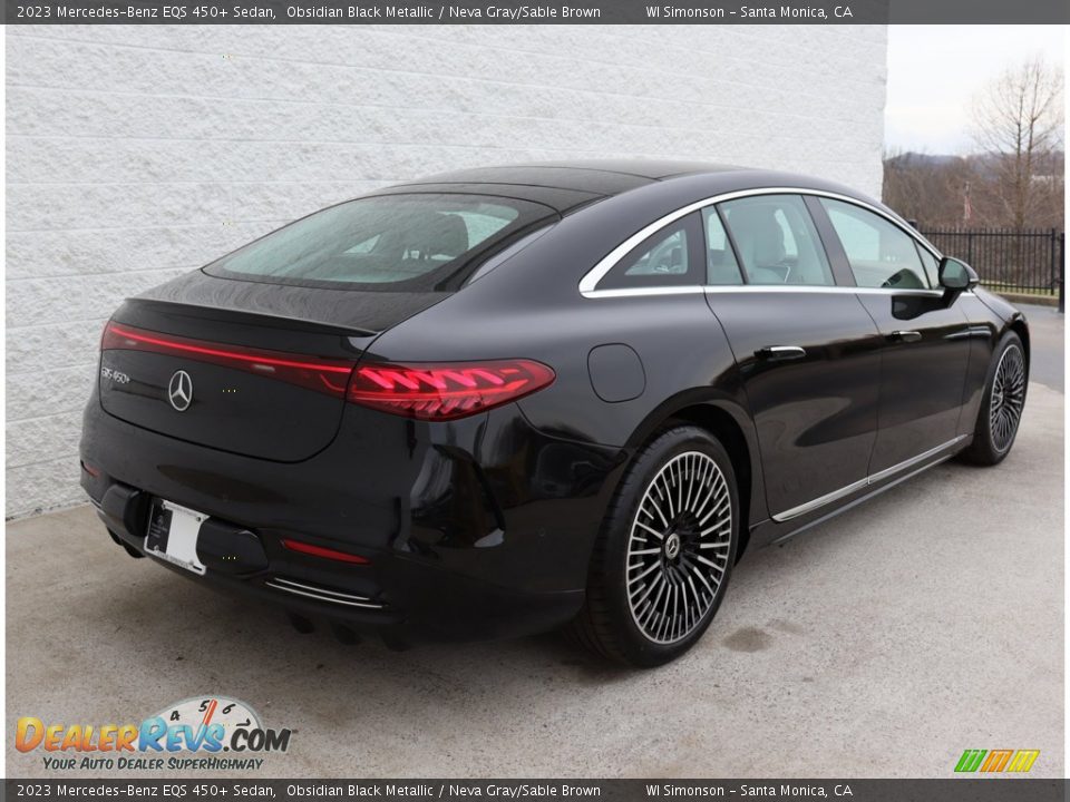2023 Mercedes-Benz EQS 450+ Sedan Obsidian Black Metallic / Neva Gray/Sable Brown Photo #7