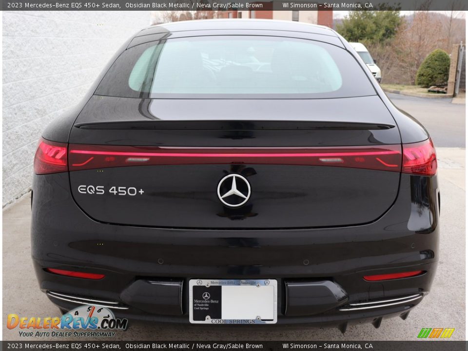 2023 Mercedes-Benz EQS 450+ Sedan Obsidian Black Metallic / Neva Gray/Sable Brown Photo #8