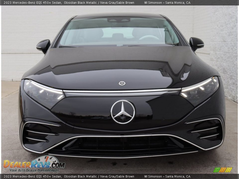 2023 Mercedes-Benz EQS 450+ Sedan Obsidian Black Metallic / Neva Gray/Sable Brown Photo #9