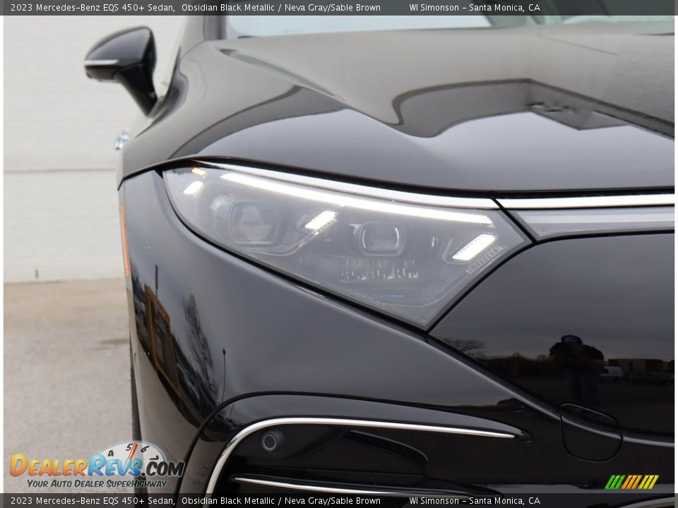 2023 Mercedes-Benz EQS 450+ Sedan Obsidian Black Metallic / Neva Gray/Sable Brown Photo #10