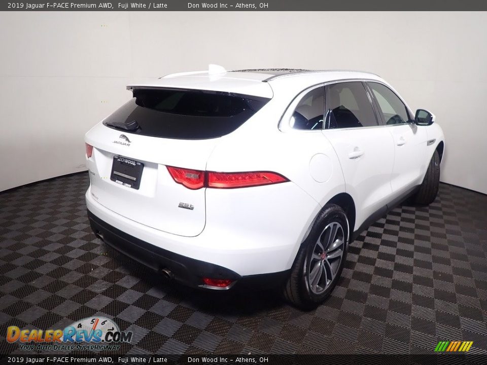 2019 Jaguar F-PACE Premium AWD Fuji White / Latte Photo #18