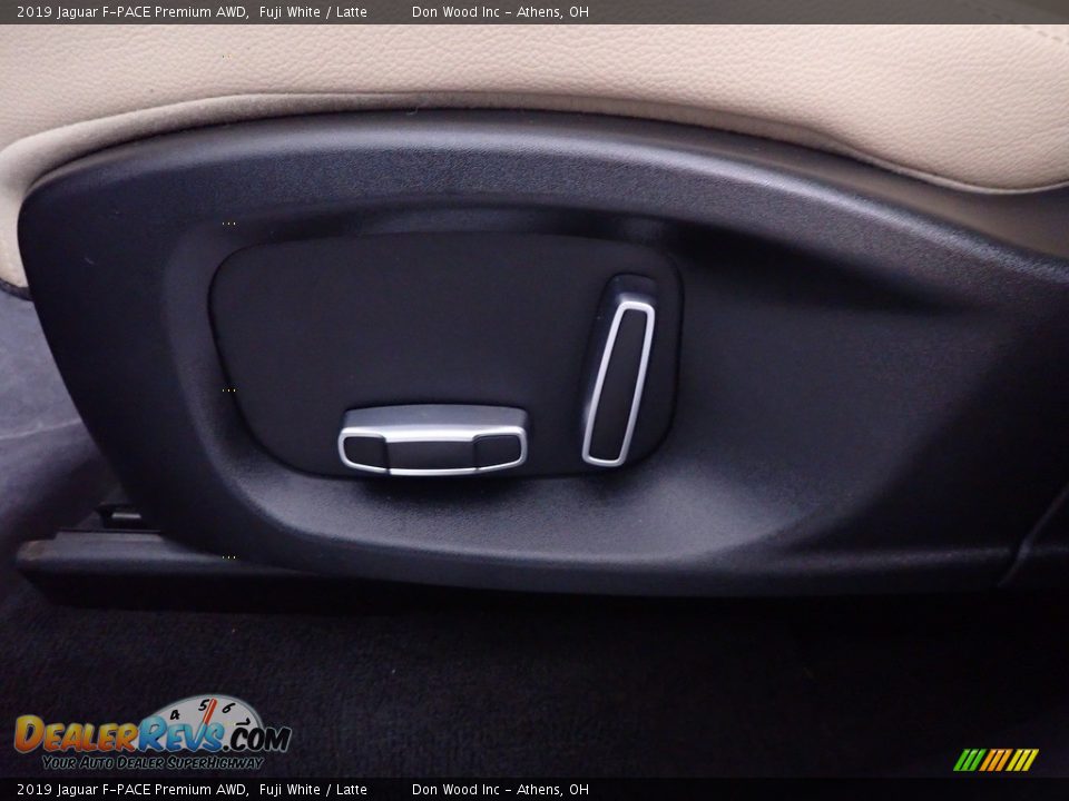 2019 Jaguar F-PACE Premium AWD Fuji White / Latte Photo #22