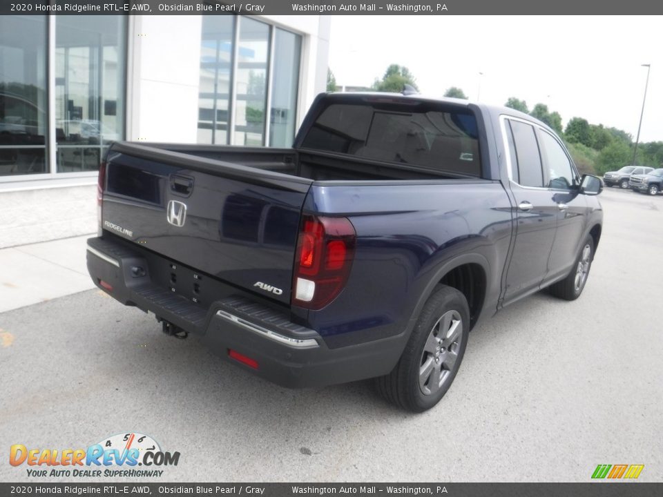 2020 Honda Ridgeline RTL-E AWD Obsidian Blue Pearl / Gray Photo #11