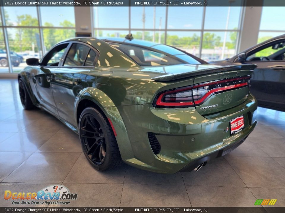 2022 Dodge Charger SRT Hellcat Widebody F8 Green / Black/Sepia Photo #16