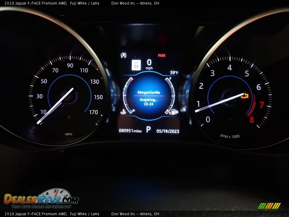 2019 Jaguar F-PACE Premium AWD Fuji White / Latte Photo #27