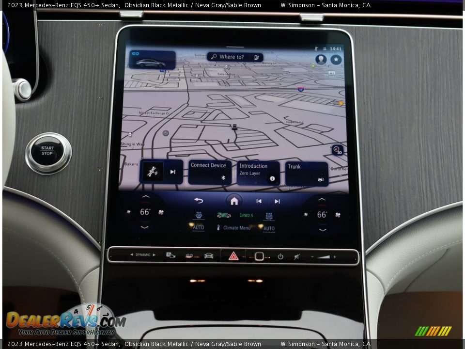Navigation of 2023 Mercedes-Benz EQS 450+ Sedan Photo #21