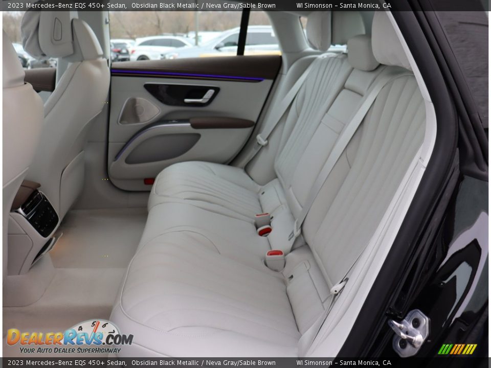 Rear Seat of 2023 Mercedes-Benz EQS 450+ Sedan Photo #23