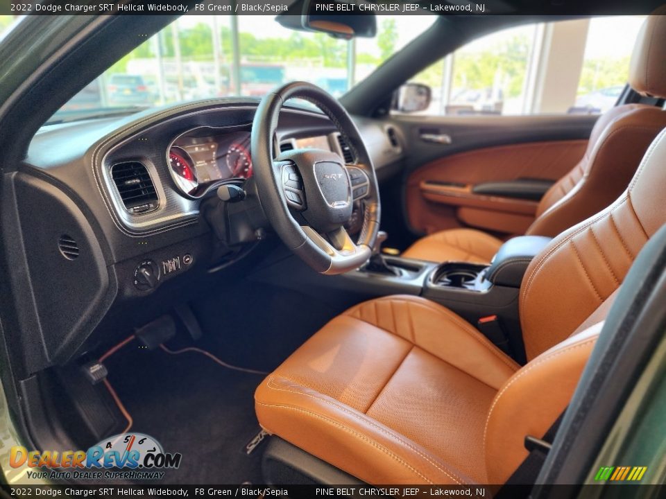 Black/Sepia Interior - 2022 Dodge Charger SRT Hellcat Widebody Photo #35