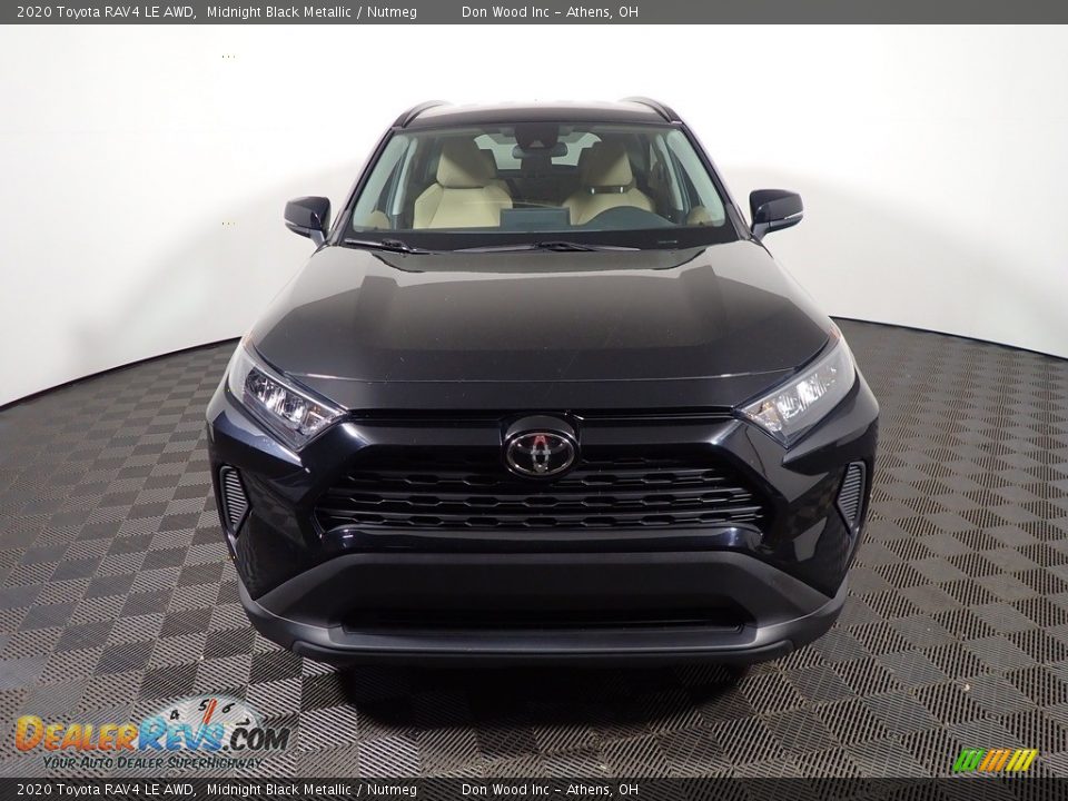 2020 Toyota RAV4 LE AWD Midnight Black Metallic / Nutmeg Photo #4