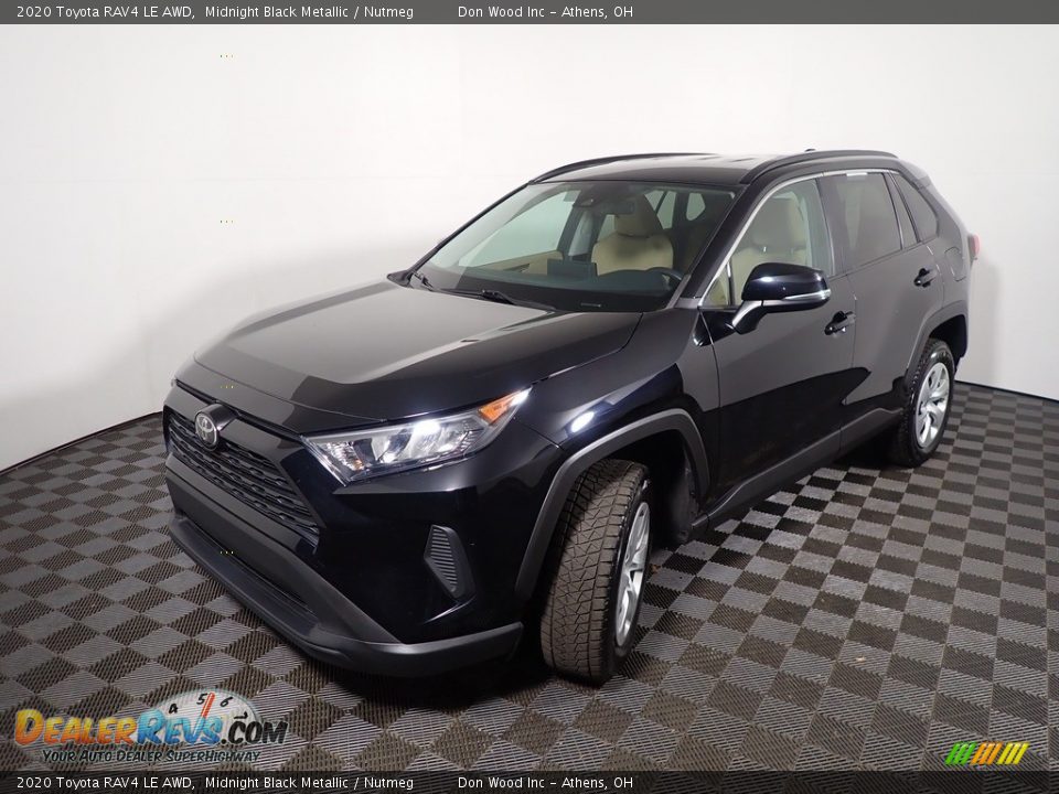 2020 Toyota RAV4 LE AWD Midnight Black Metallic / Nutmeg Photo #8