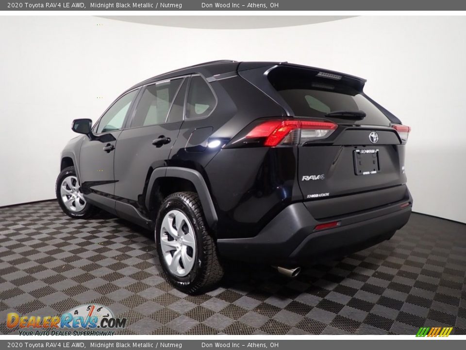 2020 Toyota RAV4 LE AWD Midnight Black Metallic / Nutmeg Photo #9