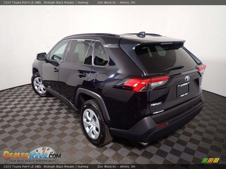 2020 Toyota RAV4 LE AWD Midnight Black Metallic / Nutmeg Photo #10