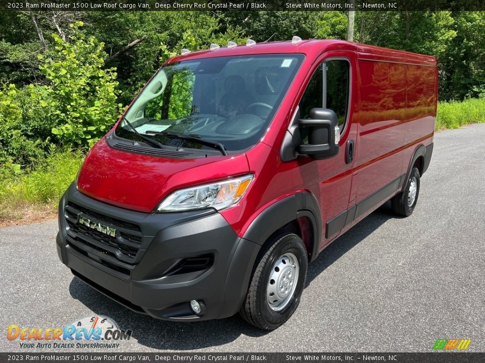 2023 Ram ProMaster 1500 Low Roof Cargo Van Deep Cherry Red Crystal Pearl / Black Photo #2