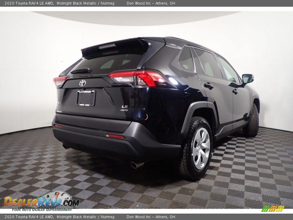 2020 Toyota RAV4 LE AWD Midnight Black Metallic / Nutmeg Photo #14