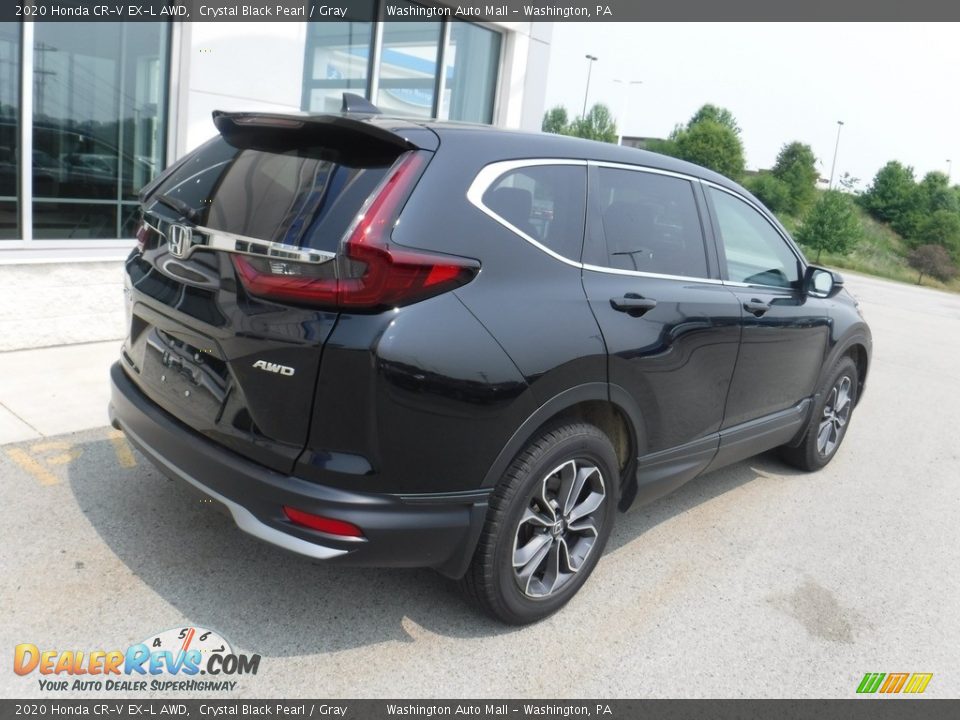 2020 Honda CR-V EX-L AWD Crystal Black Pearl / Gray Photo #7