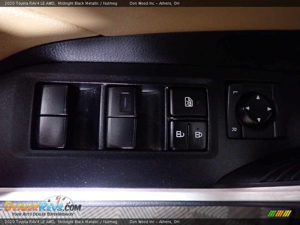 2020 Toyota RAV4 LE AWD Midnight Black Metallic / Nutmeg Photo #17