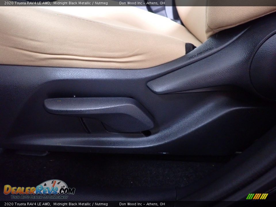 2020 Toyota RAV4 LE AWD Midnight Black Metallic / Nutmeg Photo #19