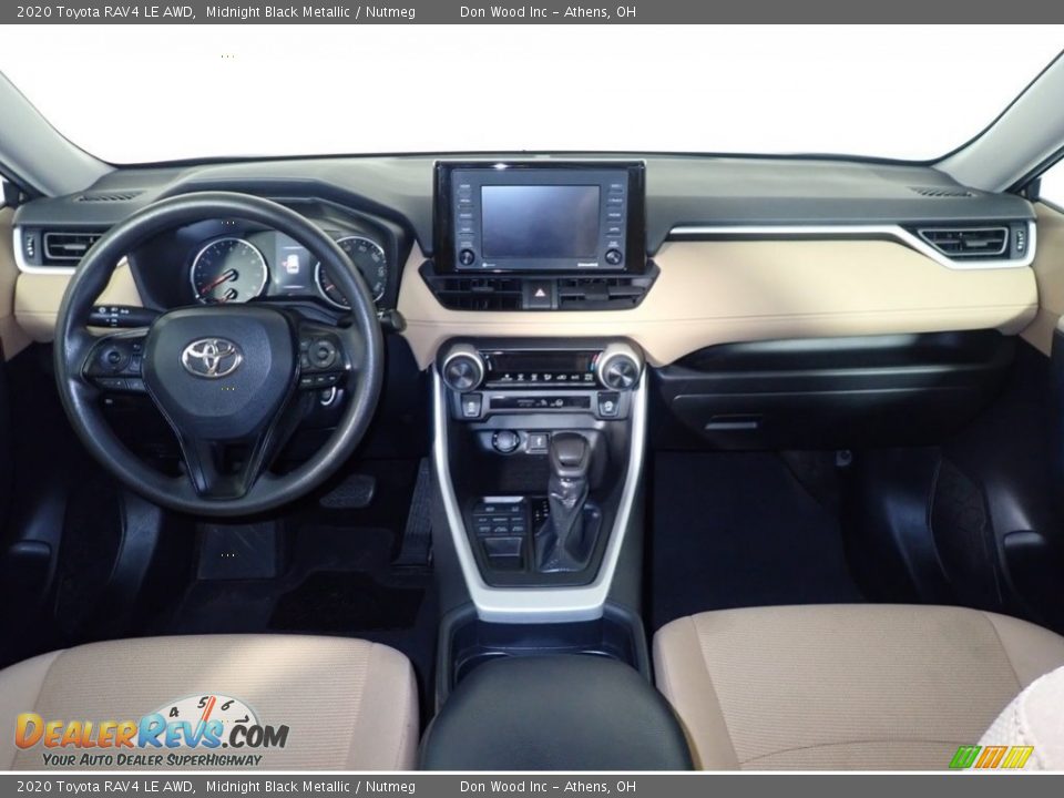 2020 Toyota RAV4 LE AWD Midnight Black Metallic / Nutmeg Photo #20