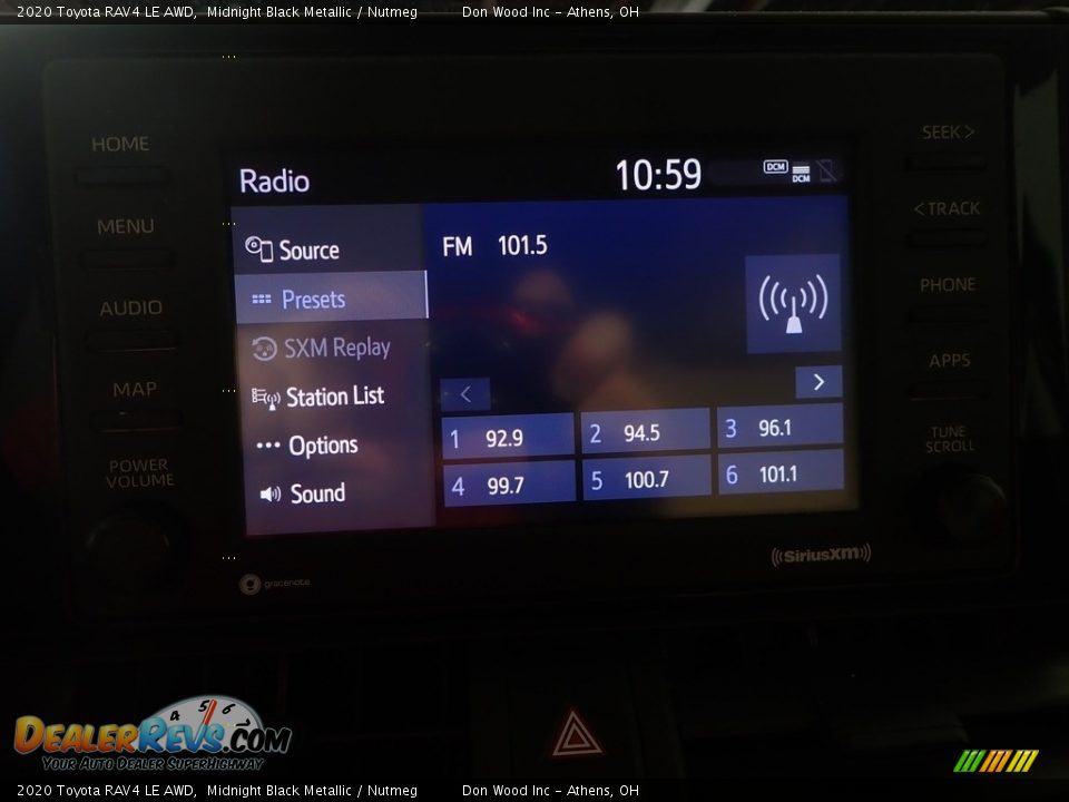 2020 Toyota RAV4 LE AWD Midnight Black Metallic / Nutmeg Photo #22