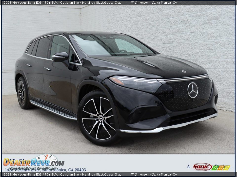 2023 Mercedes-Benz EQS 450+ SUV Obsidian Black Metallic / Black/Space Gray Photo #1