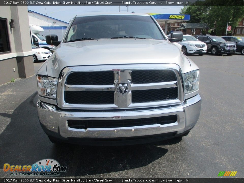 2017 Ram 2500 SLT Crew Cab Bright Silver Metallic / Black/Diesel Gray Photo #24