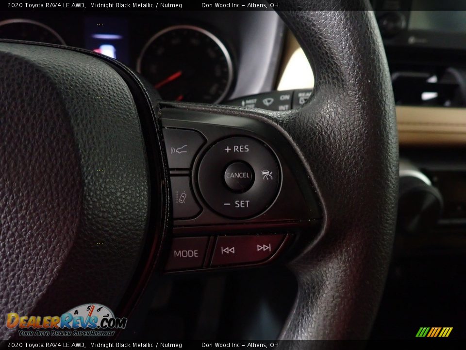 2020 Toyota RAV4 LE AWD Midnight Black Metallic / Nutmeg Photo #26