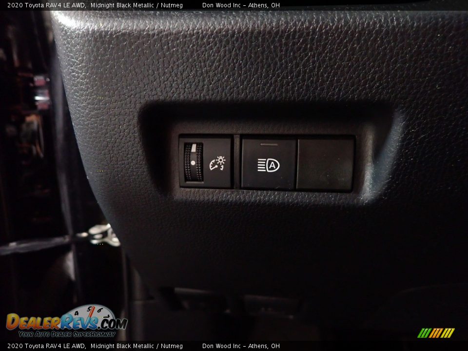 2020 Toyota RAV4 LE AWD Midnight Black Metallic / Nutmeg Photo #27