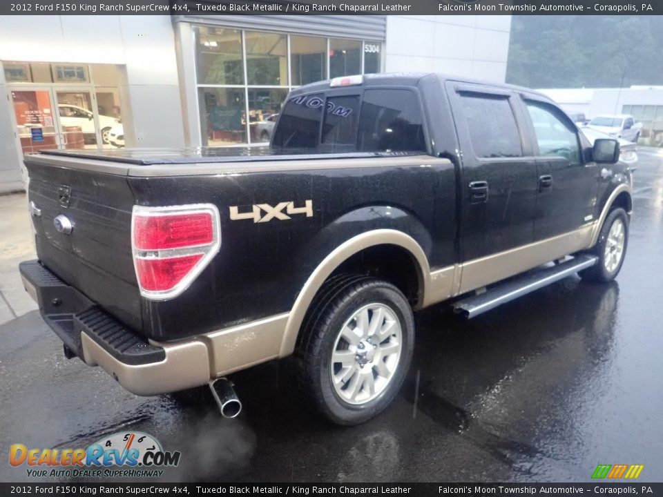 2012 Ford F150 King Ranch SuperCrew 4x4 Tuxedo Black Metallic / King Ranch Chaparral Leather Photo #2