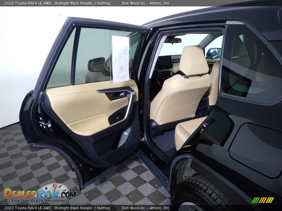 2020 Toyota RAV4 LE AWD Midnight Black Metallic / Nutmeg Photo #30
