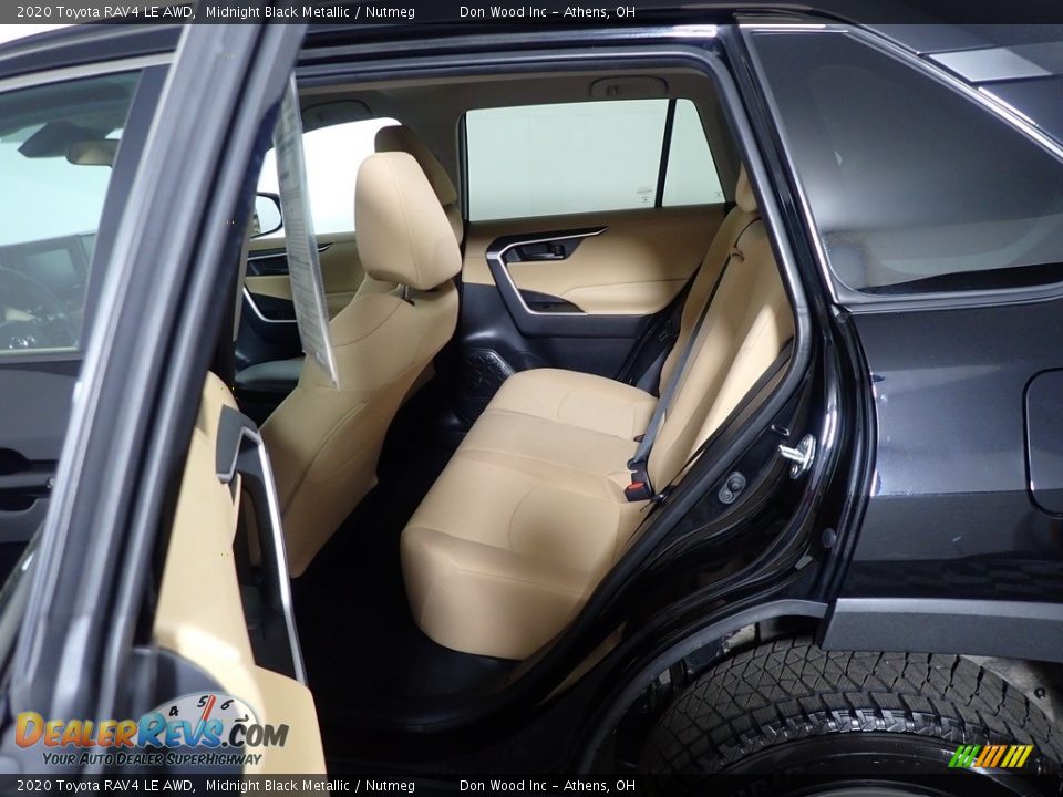 2020 Toyota RAV4 LE AWD Midnight Black Metallic / Nutmeg Photo #31