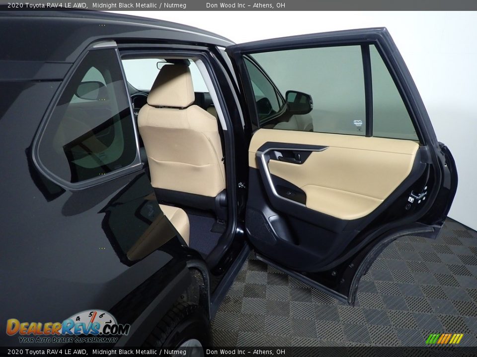 2020 Toyota RAV4 LE AWD Midnight Black Metallic / Nutmeg Photo #32