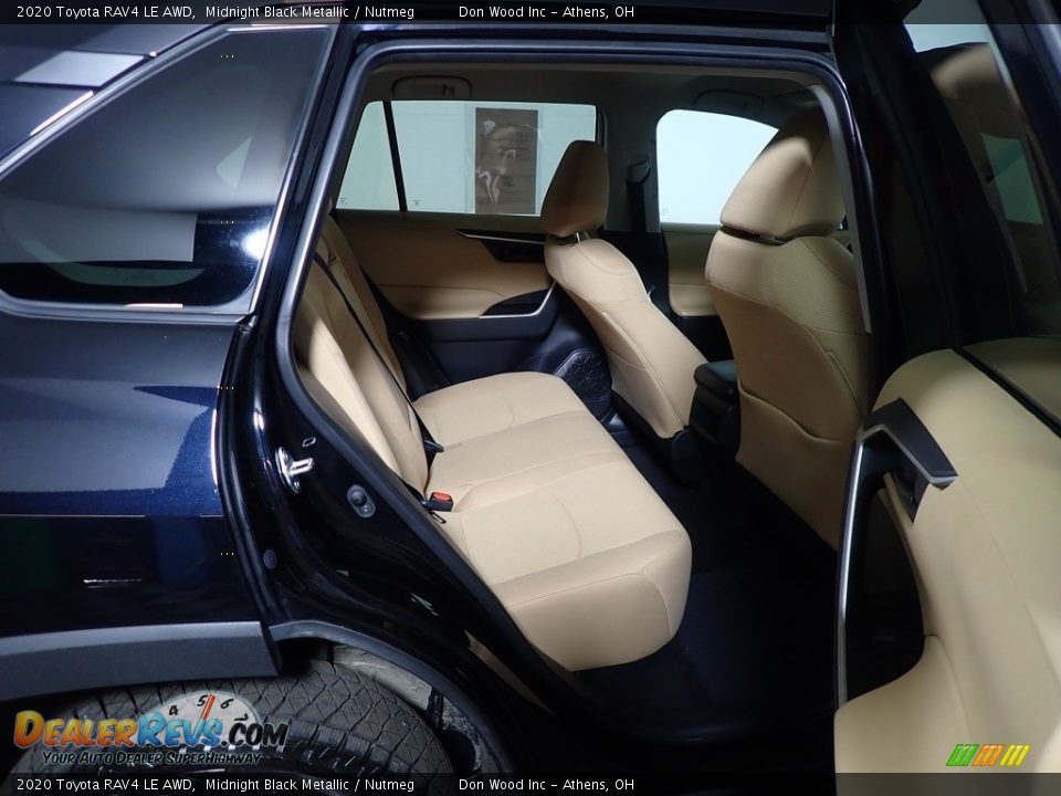 2020 Toyota RAV4 LE AWD Midnight Black Metallic / Nutmeg Photo #33