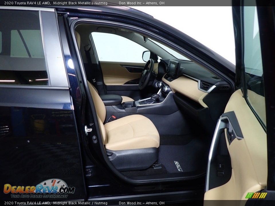 2020 Toyota RAV4 LE AWD Midnight Black Metallic / Nutmeg Photo #35