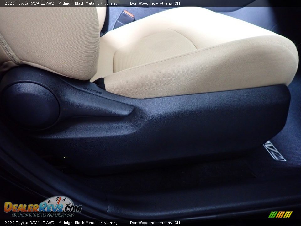 2020 Toyota RAV4 LE AWD Midnight Black Metallic / Nutmeg Photo #36