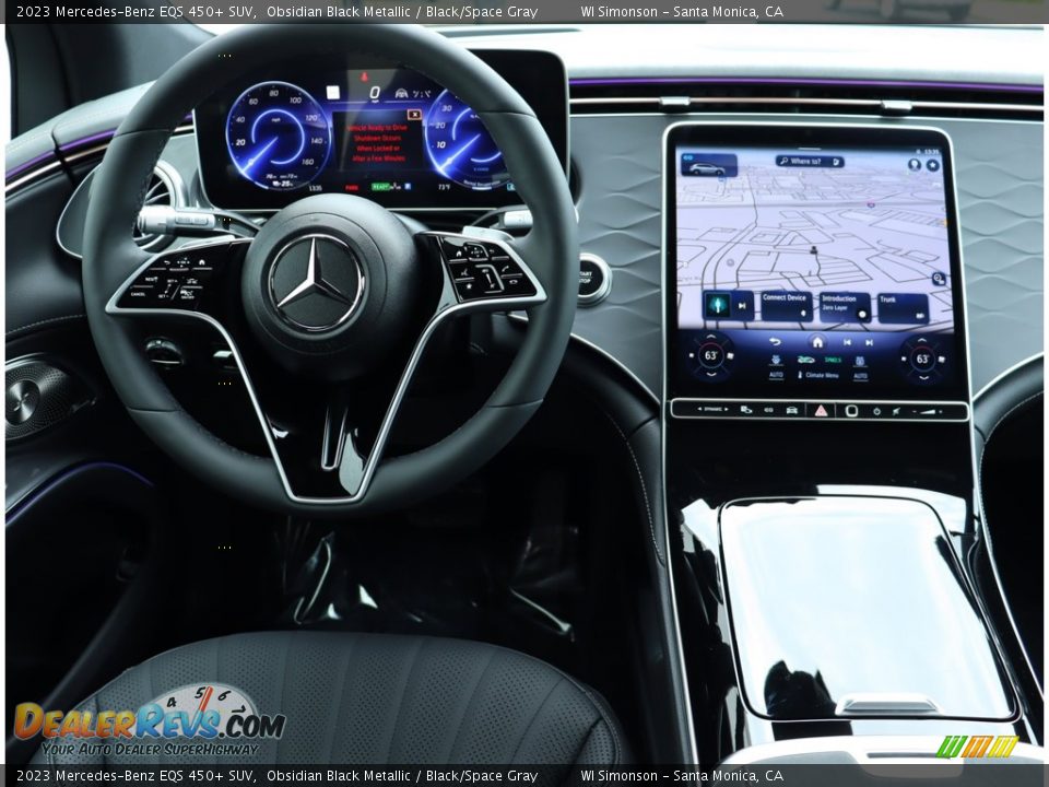 2023 Mercedes-Benz EQS 450+ SUV Obsidian Black Metallic / Black/Space Gray Photo #17