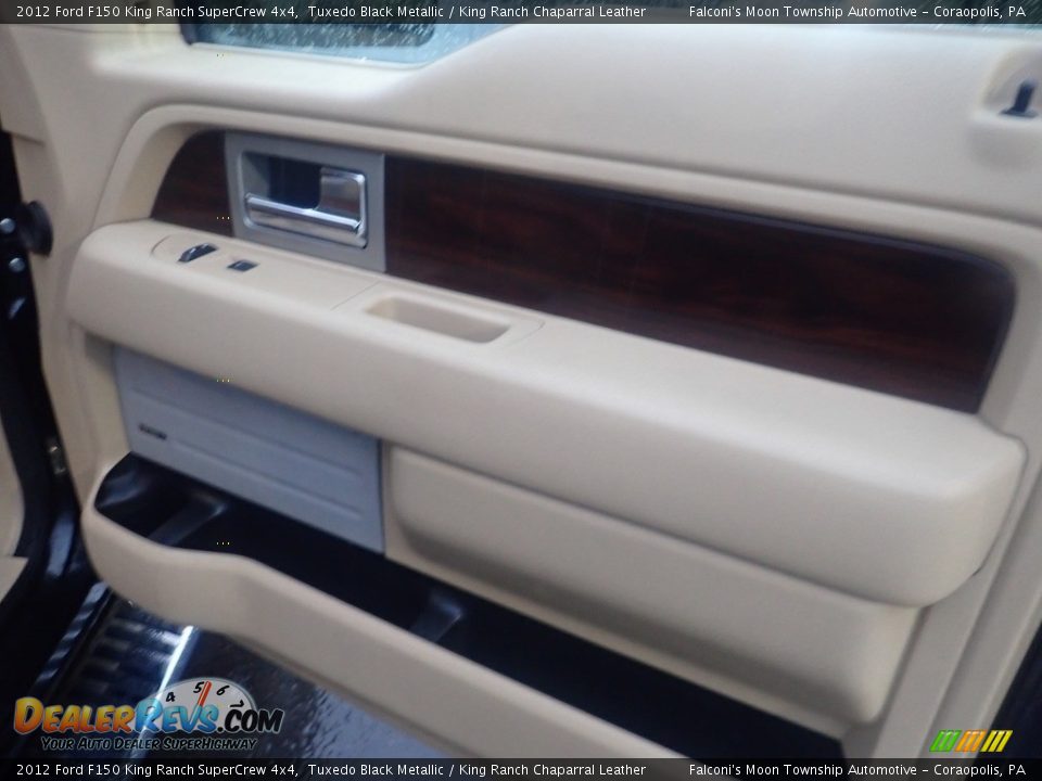 2012 Ford F150 King Ranch SuperCrew 4x4 Tuxedo Black Metallic / King Ranch Chaparral Leather Photo #15