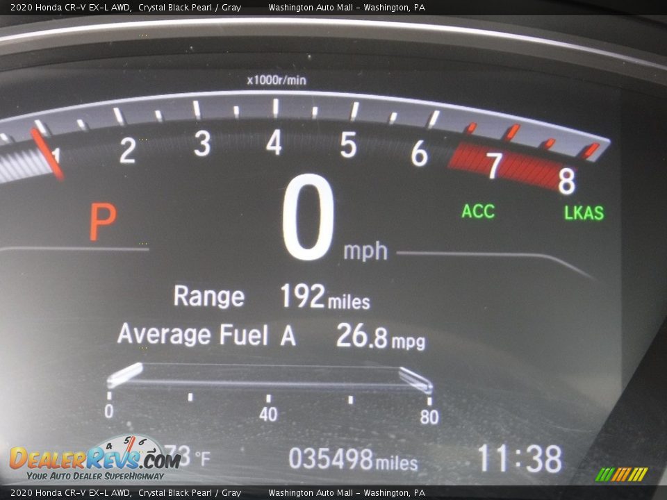 2020 Honda CR-V EX-L AWD Crystal Black Pearl / Gray Photo #32