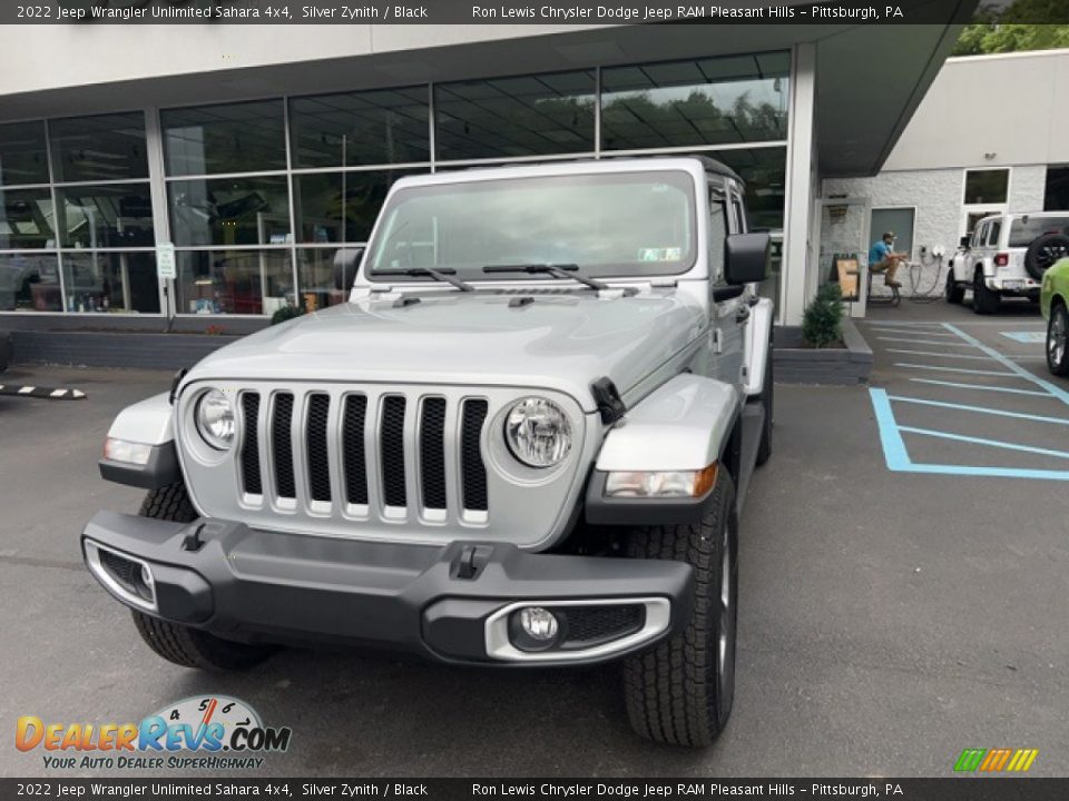 2022 Jeep Wrangler Unlimited Sahara 4x4 Silver Zynith / Black Photo #1