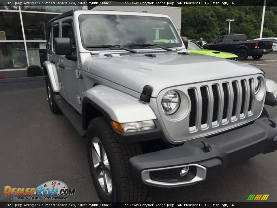 2022 Jeep Wrangler Unlimited Sahara 4x4 Silver Zynith / Black Photo #3