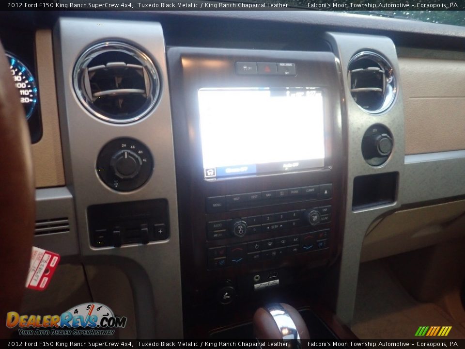 2012 Ford F150 King Ranch SuperCrew 4x4 Tuxedo Black Metallic / King Ranch Chaparral Leather Photo #26