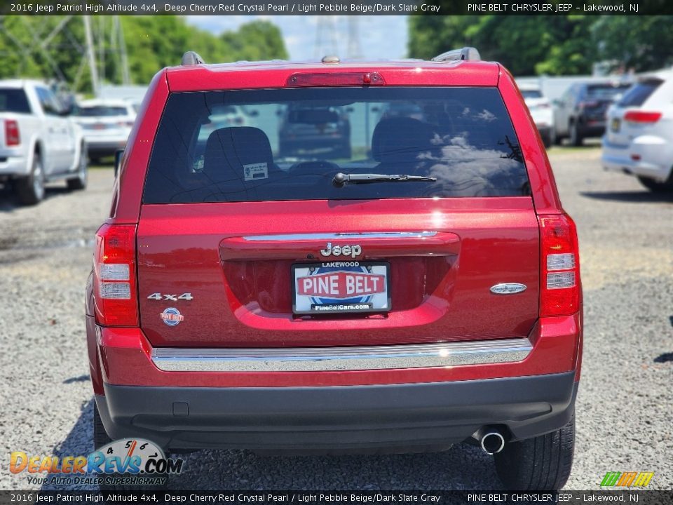 2016 Jeep Patriot High Altitude 4x4 Deep Cherry Red Crystal Pearl / Light Pebble Beige/Dark Slate Gray Photo #4