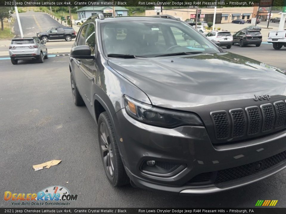 2021 Jeep Cherokee Latitude Lux 4x4 Granite Crystal Metallic / Black Photo #1