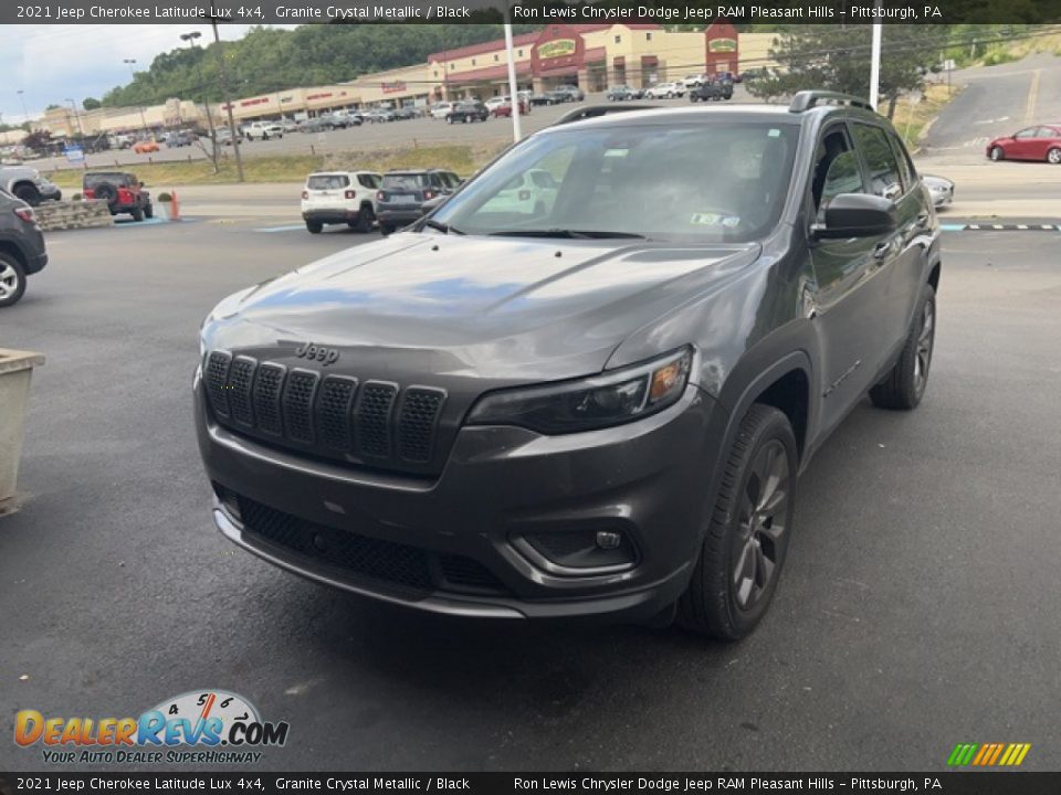 2021 Jeep Cherokee Latitude Lux 4x4 Granite Crystal Metallic / Black Photo #3